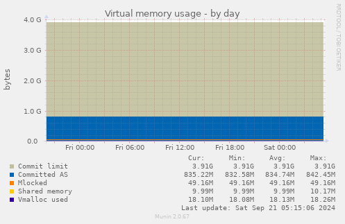 Virtual memory usage